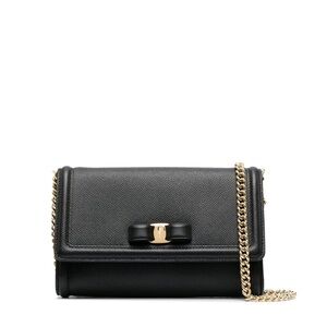 Salvatore Ferragamo Vara mini saffiano shoulder  bag.